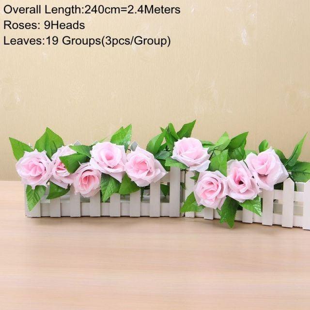 Artificial Hanging Ivy Vine – 90cm Fake Green Leaves for Indoor & Outdoor Wall Decor