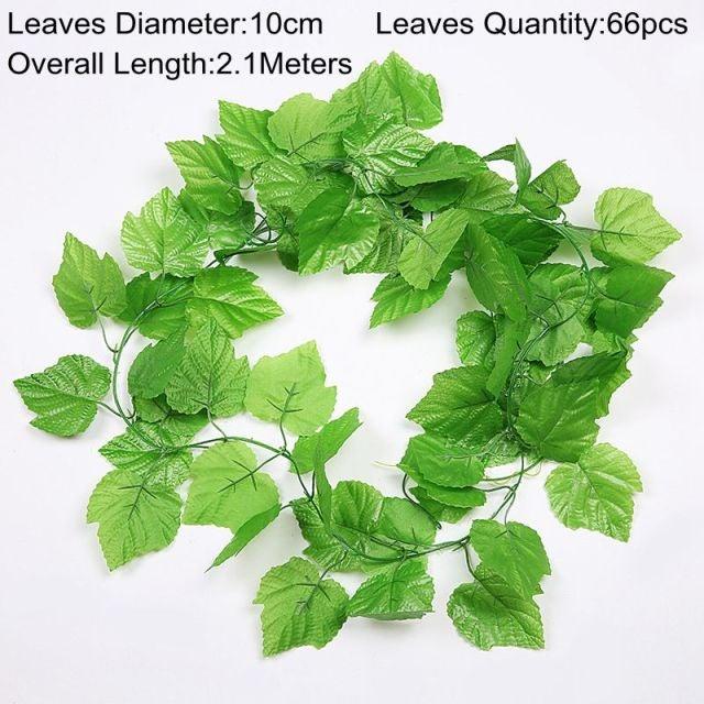 Artificial Hanging Ivy Vine – 90cm Fake Green Leaves for Indoor & Outdoor Wall Decor