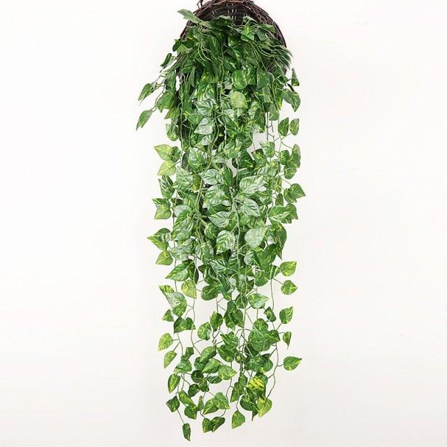 Artificial Hanging Ivy Vine – 90cm Fake Green Leaves for Indoor & Outdoor Wall Decor