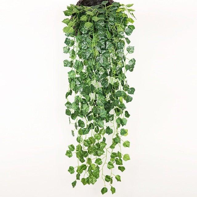 Artificial Hanging Ivy Vine – 90cm Fake Green Leaves for Indoor & Outdoor Wall Decor