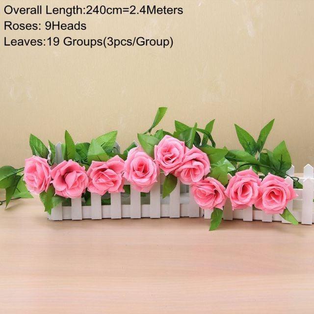 Artificial Hanging Ivy Vine – 90cm Fake Green Leaves for Indoor & Outdoor Wall Decor