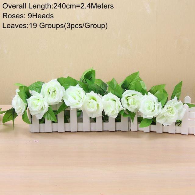 Artificial Hanging Ivy Vine – 90cm Fake Green Leaves for Indoor & Outdoor Wall Decor