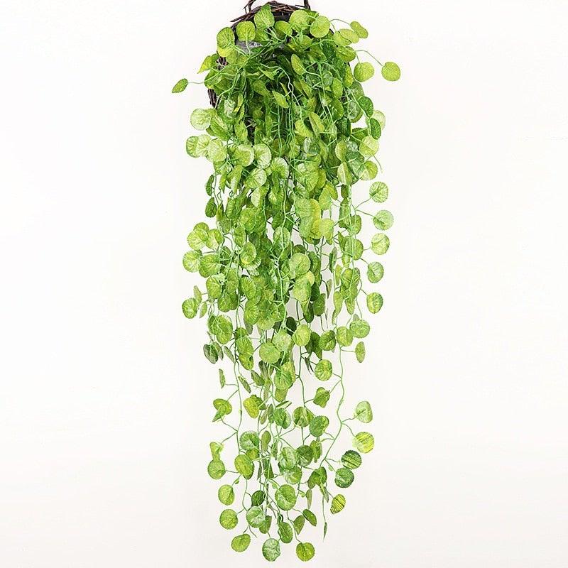 Artificial Hanging Ivy Vine – 90cm Fake Green Leaves for Indoor & Outdoor Wall Decor
