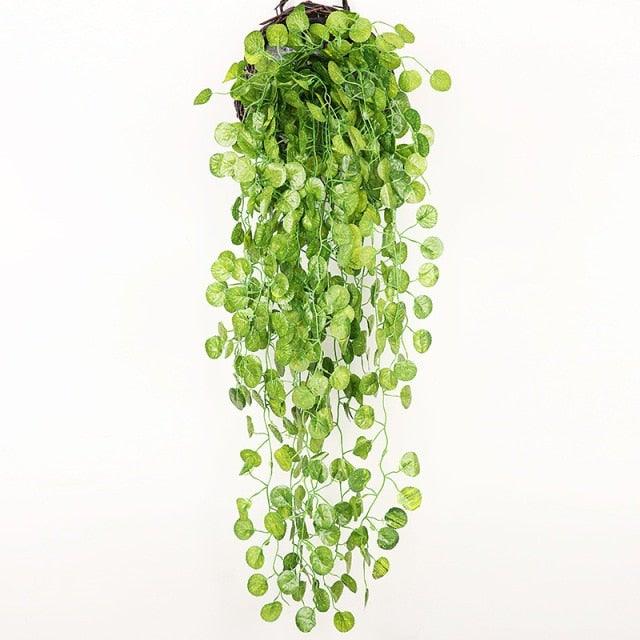 Artificial Hanging Ivy Vine – 90cm Fake Green Leaves for Indoor & Outdoor Wall Decor