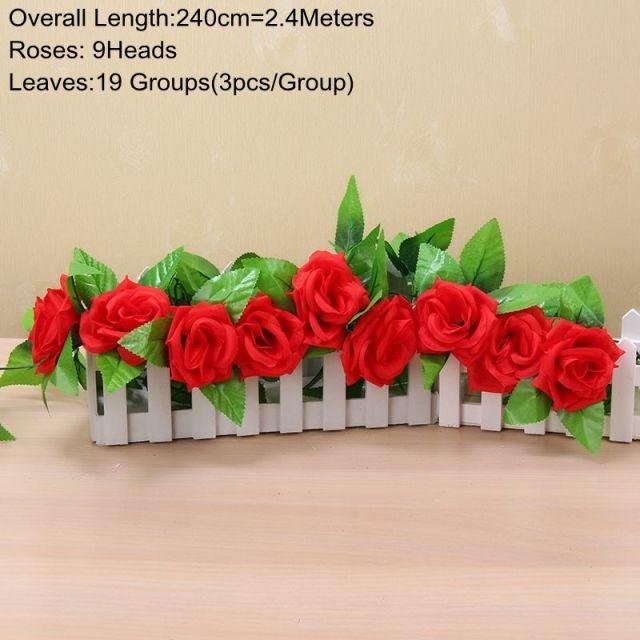 Artificial Hanging Ivy Vine – 90cm Fake Green Leaves for Indoor & Outdoor Wall Decor