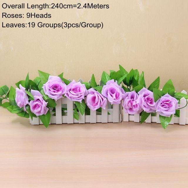 Artificial Hanging Ivy Vine – 90cm Fake Green Leaves for Indoor & Outdoor Wall Decor