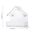 Transparent Window Bird Feeder with Suction Cups – Outdoor Garden & Yard Sliding Tray