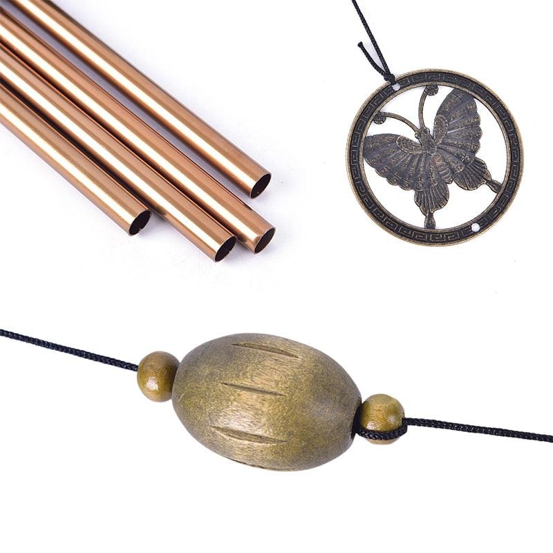 Copper Wind Chimes with Rust-Proof Metal Tubes – Outdoor Garden & Patio Decor